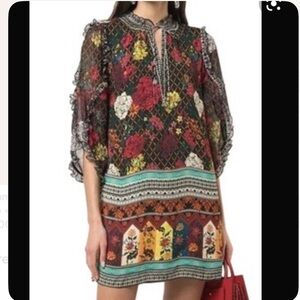 Alice + Olivia Julius Ruffle sleeve dress